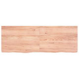 Vidaxl tafelblad 140x50x(2-6)cm behandeld massief eikenhout lichtbruin