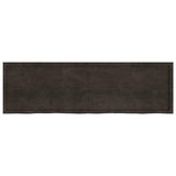 Vidaxl tafelblad 200x60x(2-4)cm behandeld eikenhout donkerbruin