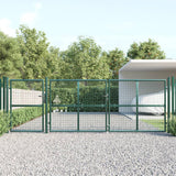 VidaXL Tuinpoort 400x175 cm gaas en gegalvaniseerd staal groen