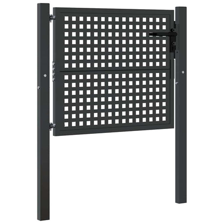 Vidaxl tuinpoort antraciet 100x75 cm staal