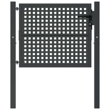 Vidaxl tuinpoort antraciet 100x75 cm staal