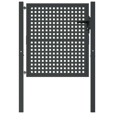 Vidaxl tuinpoort antraciet 100x100 cm staal