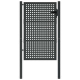 Vidaxl tuinpoort antraciet 100x150 cm staal