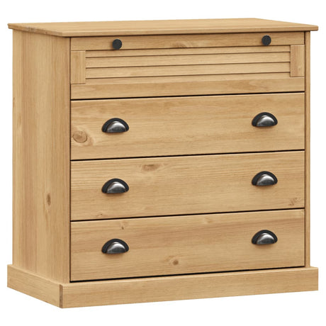 Vidaxl ladekast vigo 80x40x76 cm massief grenenhout