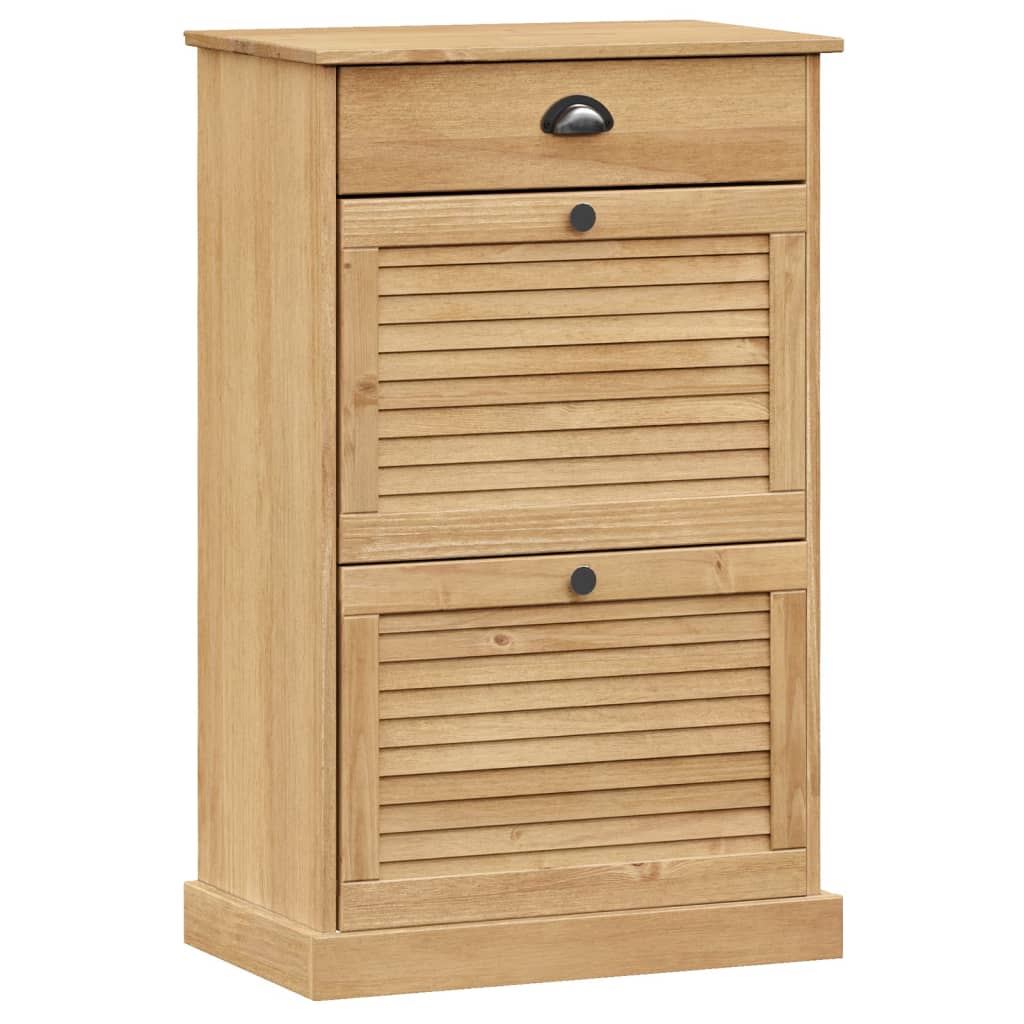 Vidaxl Shoe Cabinet Vigo 60x35x96 cm Solid fyrretræ