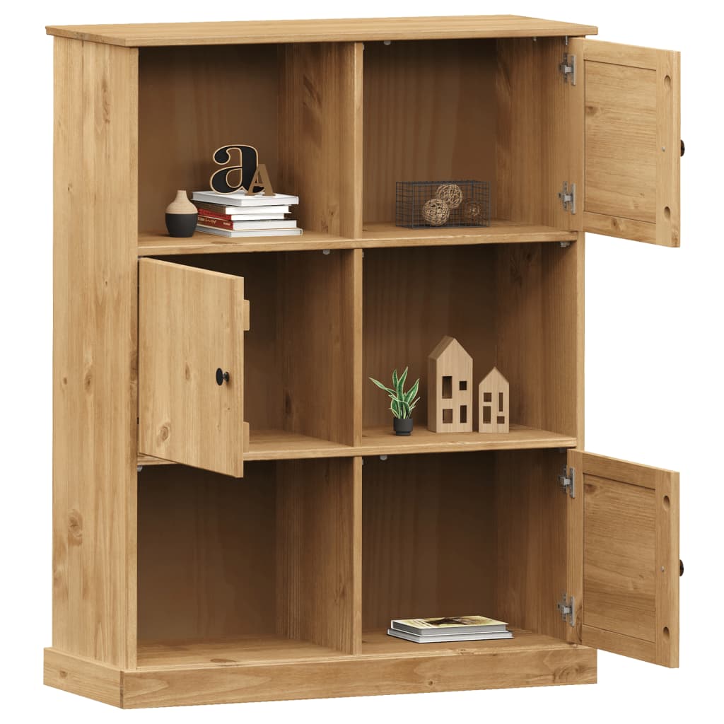 Vidaxl boekenkast vigo 90x35x114,5 cm massief grenenhout