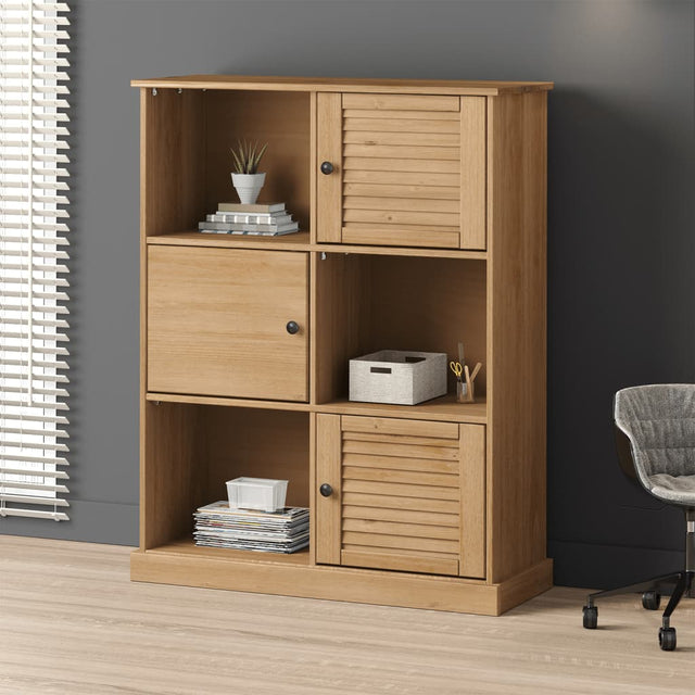 Vidaxl boekenkast vigo 90x35x114,5 cm massief grenenhout