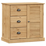 Vidaxl dressoir met lades vigo 78x40x75 cm massief grenenhout