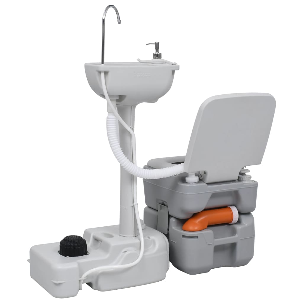 Vidaxl Camping Wilet e Washbasin con serbatoio dell'acqua