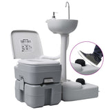 Vidaxl Camping toilet and Washbasin with Water Tank