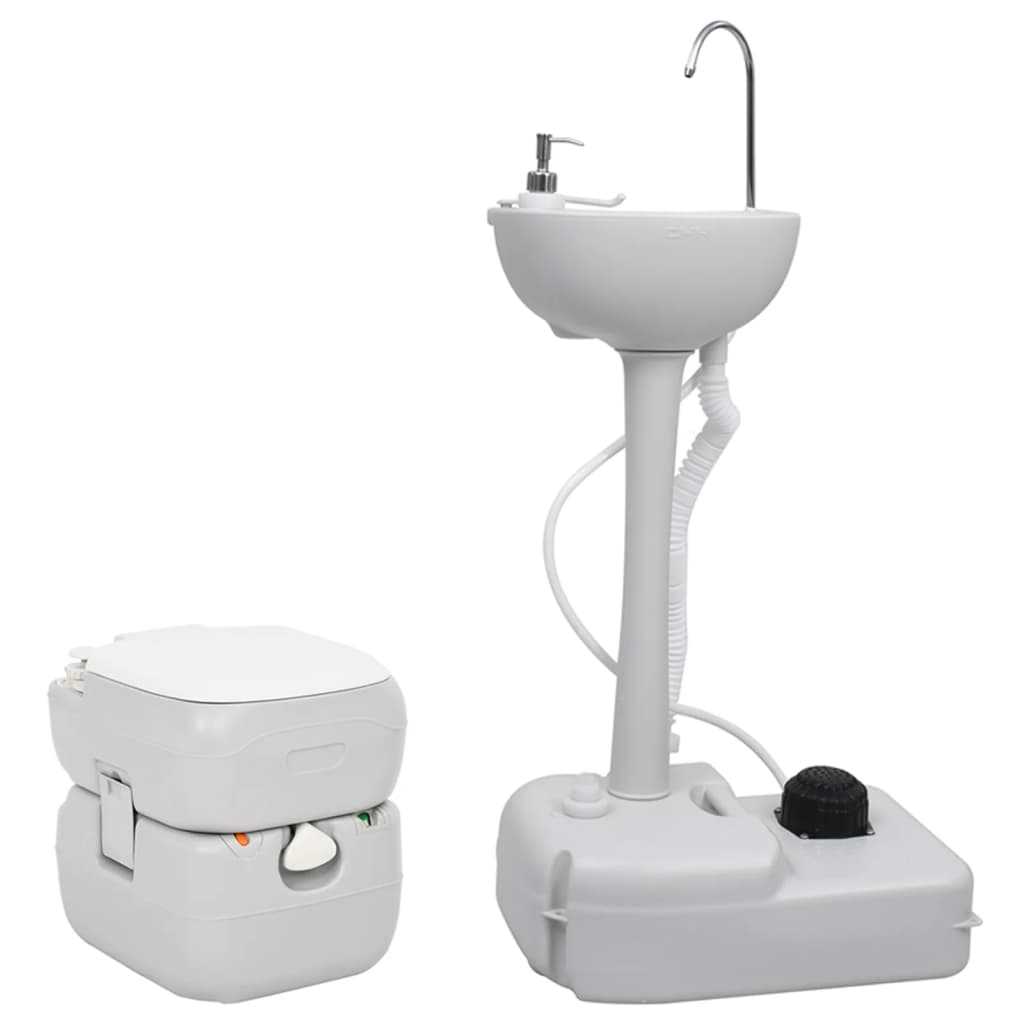 Vidaxl Camping Wilet e Washbasin Portable