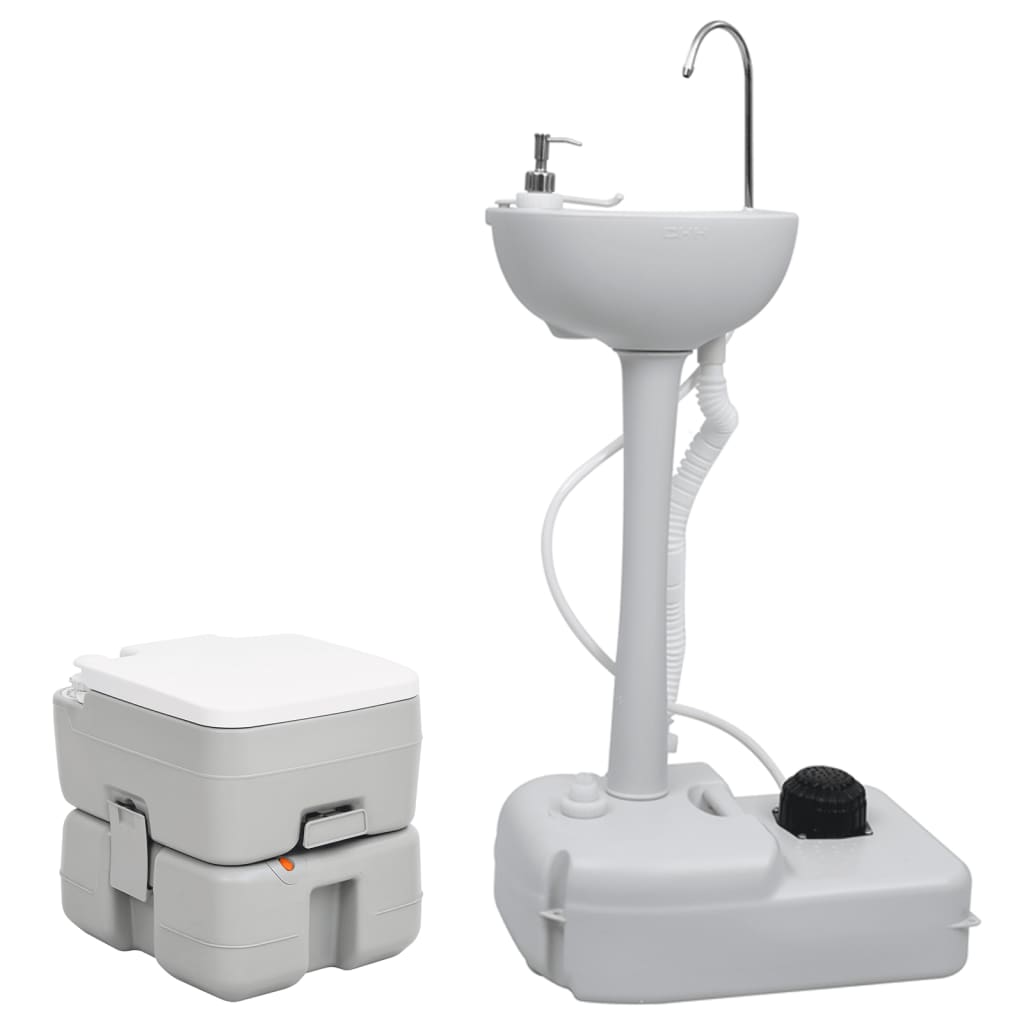 Vidaxl Camping toilet and Washbasin Portable