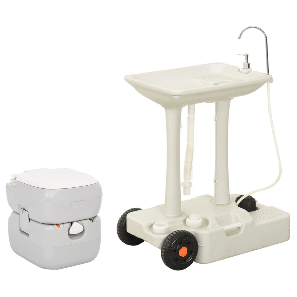 Vidaxl Camping Toilet et lavabo Portable