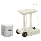 Vidaxl Camping Toilette an Washbasin portabel