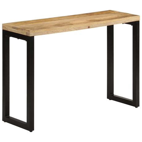 Vidaxl wandtafel 110x35x76 cm massief ruw mangohout