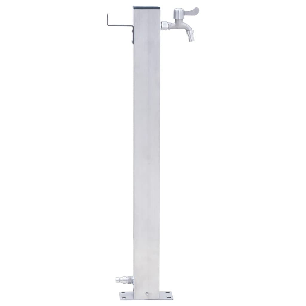 Vidaxl Colmn Colonne carré 40 cm en acier inoxydable