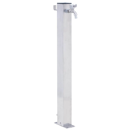 Vidaxl waterzuil vierkant 60 cm roestvrij staal