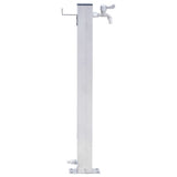 Vidaxl Colonne Colonne carrée 60 cm en acier inoxydable