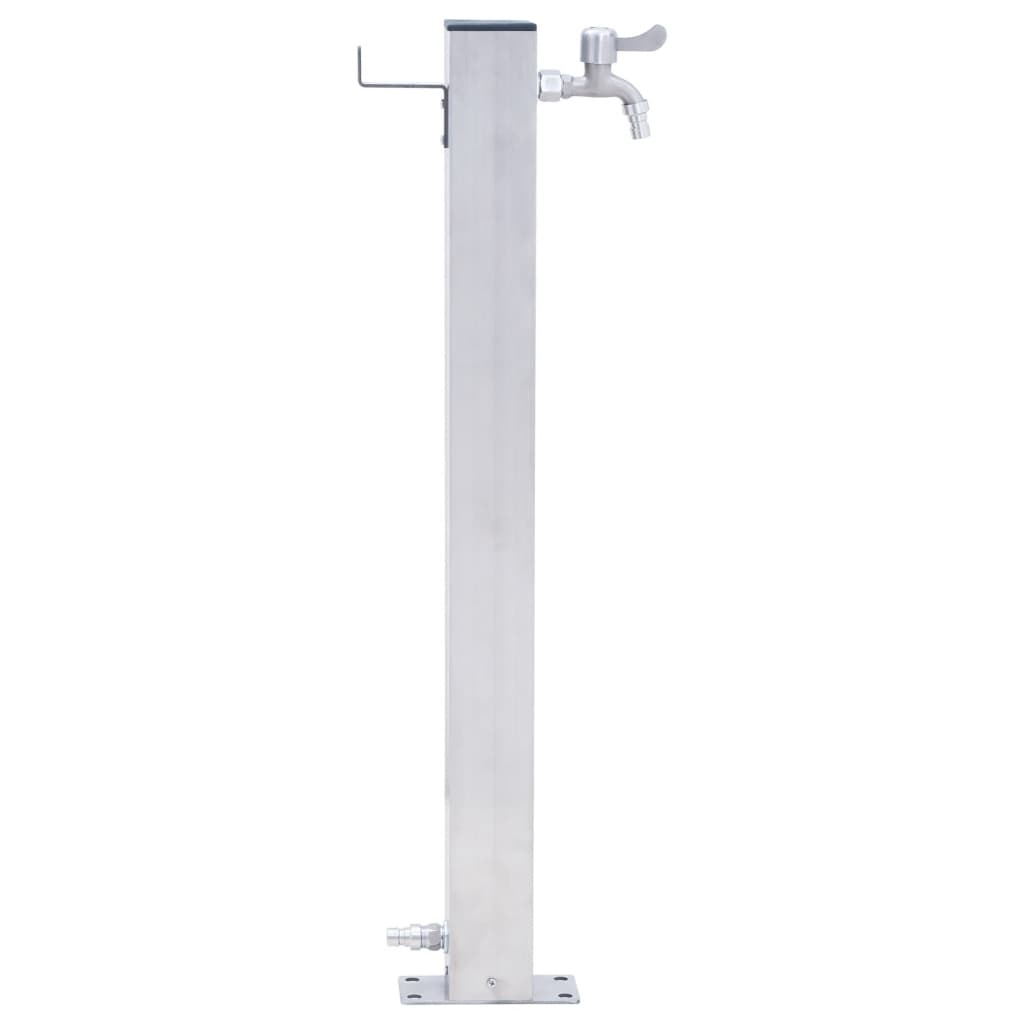 Vidaxl Colonne Colonne carrée 80 cm en acier inoxydable