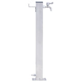 Vidaxl Colonne Colonne carrée 80 cm en acier inoxydable