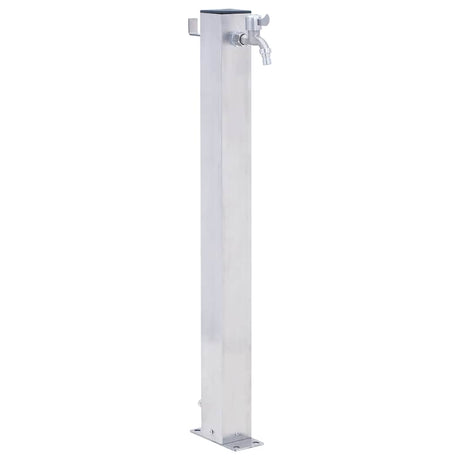 Vidaxl waterzuil vierkant 100 cm roestvrij staal