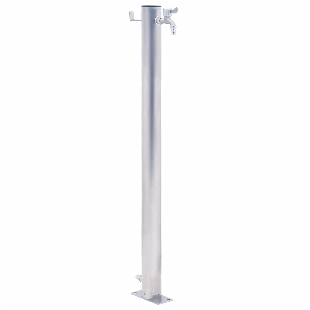 Vidaxl Water Colmn 100 cm en acier inoxydable rond