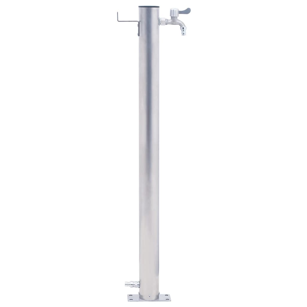 Vidaxl Water Colmn 100 cm en acier inoxydable rond