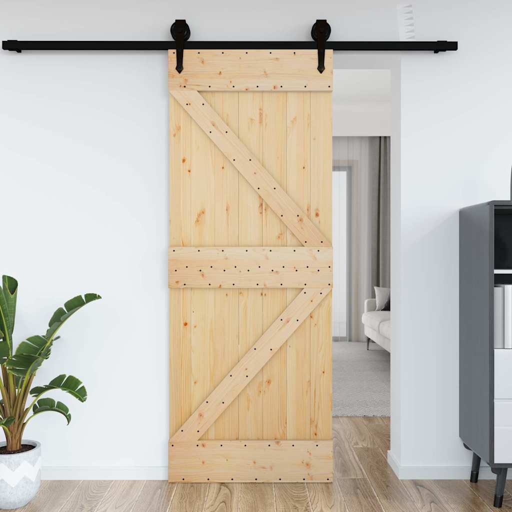 Vidaxl Door Narvik 85x210 cm stałą sosnę