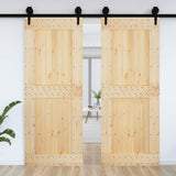 Vidaxl Door Narvik 90x210 cm Solid fyrretræ