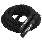 Vidaxl Battle Rope 6 m 4.5 kg Polyester Black