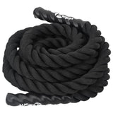 Vidaxl battle rope zwart 6 m 4,5 kg polyester