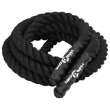 Vidaxl Battle Rope 9 m 6,8 kg Polyester noir