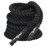 Vidaxl Battle Rope 12 m 9 kg polyester svart