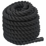 Vidaxl Battle Rope 12 m 9 kg polyester svart