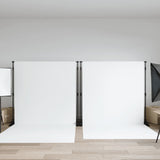 Vidaxl achtergrondstandaards 2 st 254x243 cm staal zwart