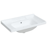 VidaXL Washbasin Rectangular 81x48x23 cm Ceramic White