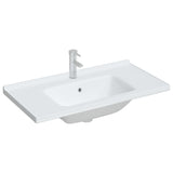 Vidaxl Washbasin Rectangular 91.5x48x19.5 cm bianco ceramico