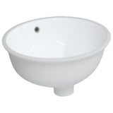 BIDAXL WASHBASIN Oval 38,5x33,5x19 cm keramisk vit