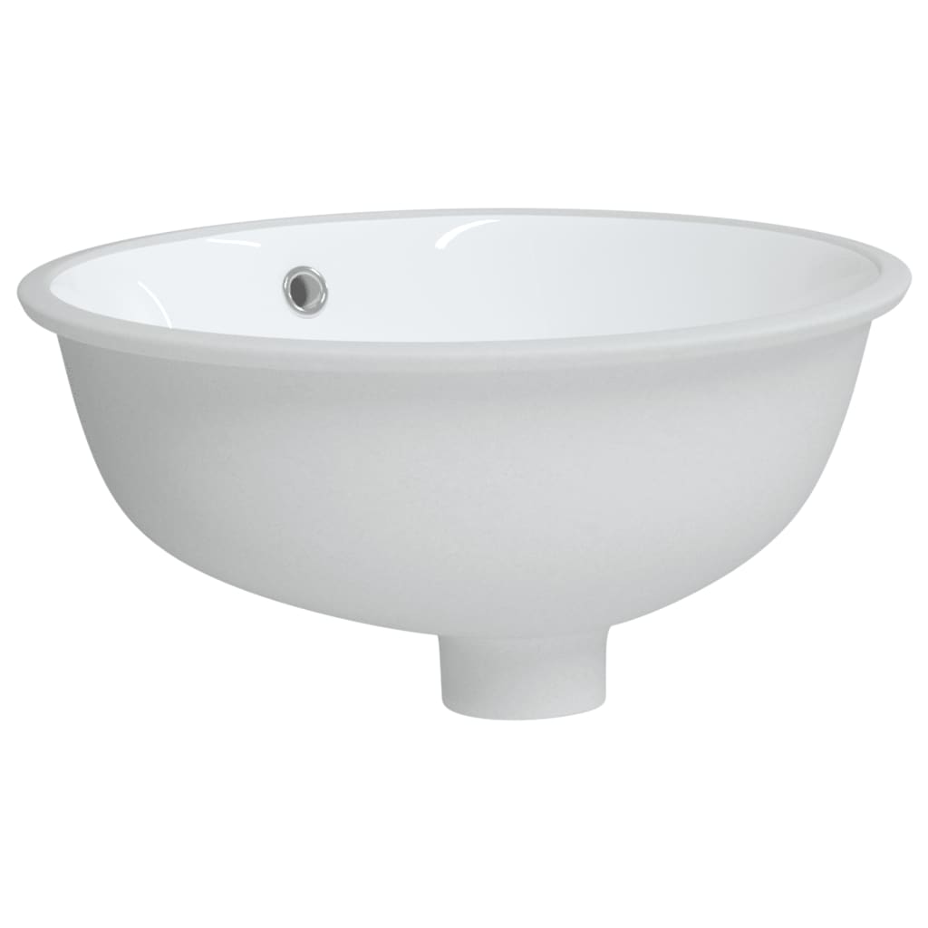 BIDAXL WASHBASIN Oval 38,5x33,5x19 cm keramisk vit