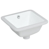Vidaxl wastafel rechthoekig 30,5x27x14 cm keramiek wit