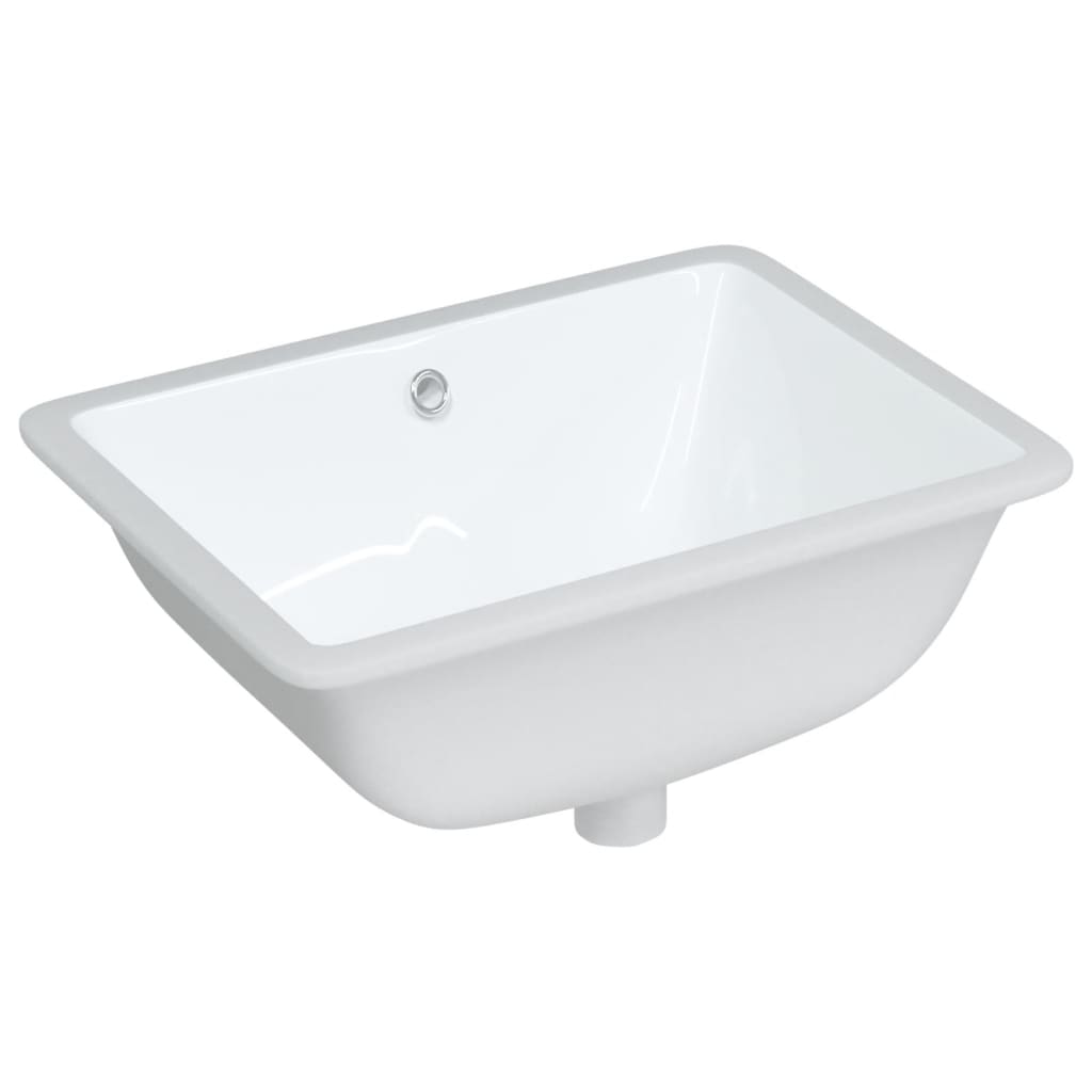 VIDAXL WASHBAIN Rechteckige 52x38.5x19,5 cm Keramik Weiß