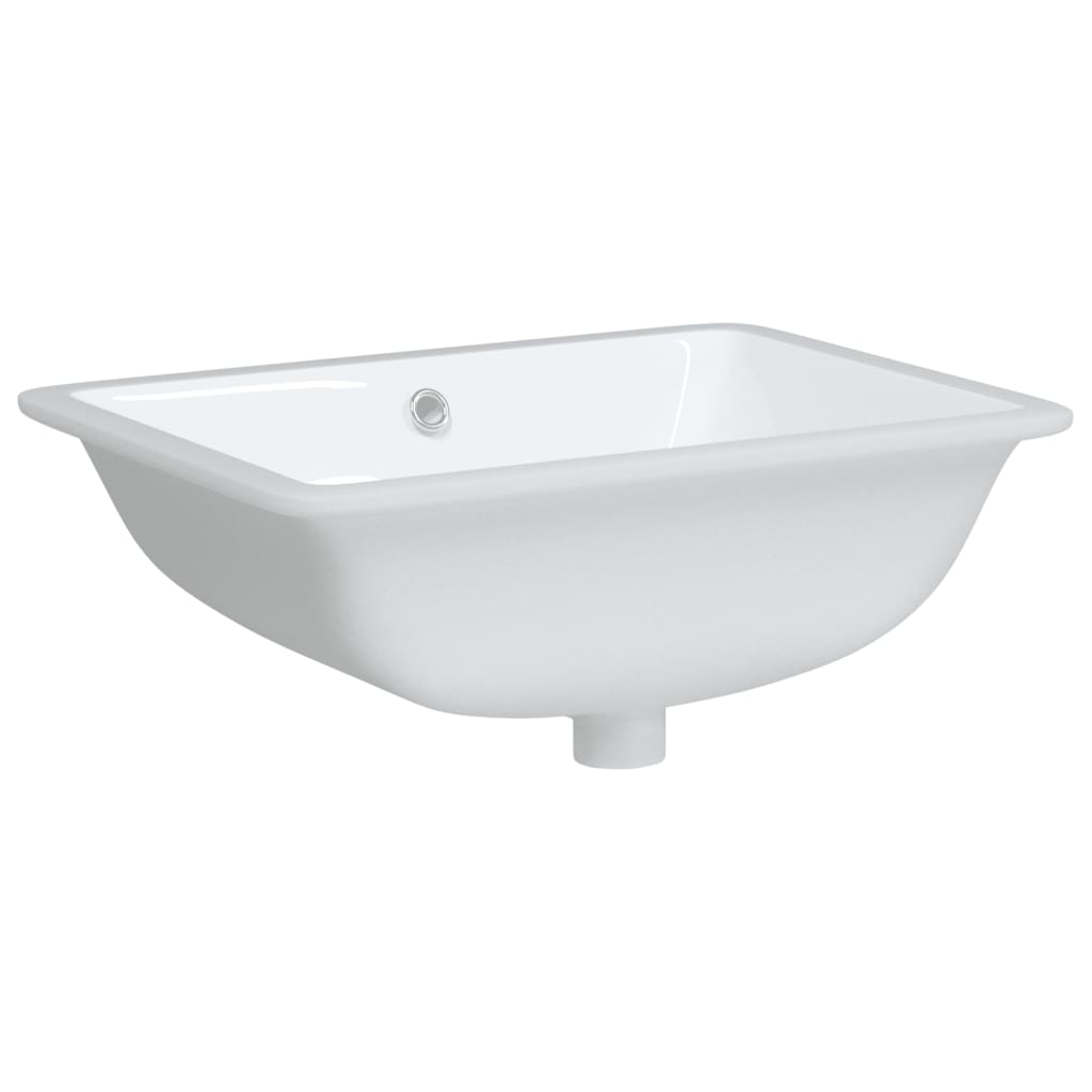 VIDAXL WASHBAIN Rechteckige 52x38.5x19,5 cm Keramik Weiß