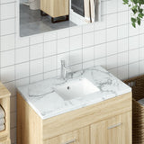 BIDAXL WASHBASIN RECTANGULAR 36X31.5X16.5 cm Keramisk vit