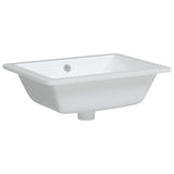 Vidaxl Washbasin rektangulær 46,5x35x18 cm keramisk hvid