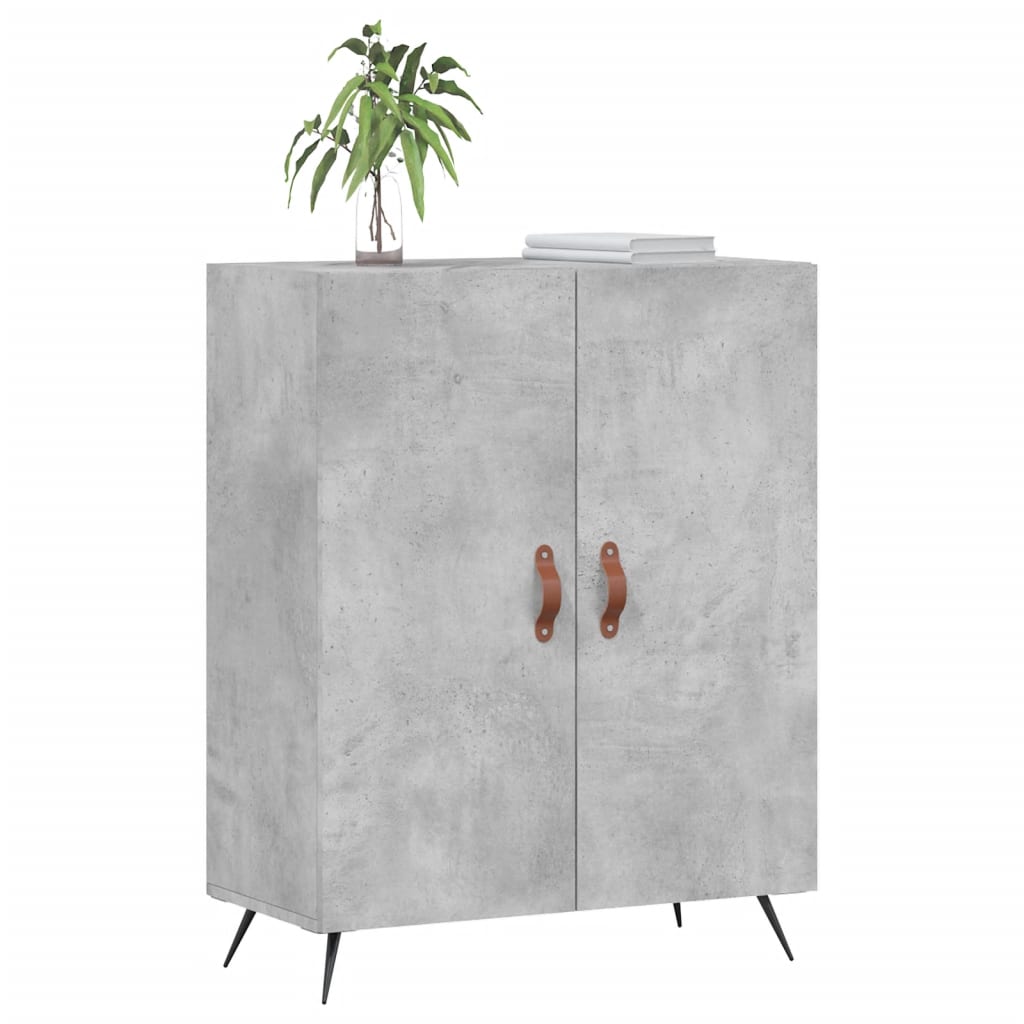 Vidaxl dressoir 69,5x34x90 cm bewerkt hout betongrijs