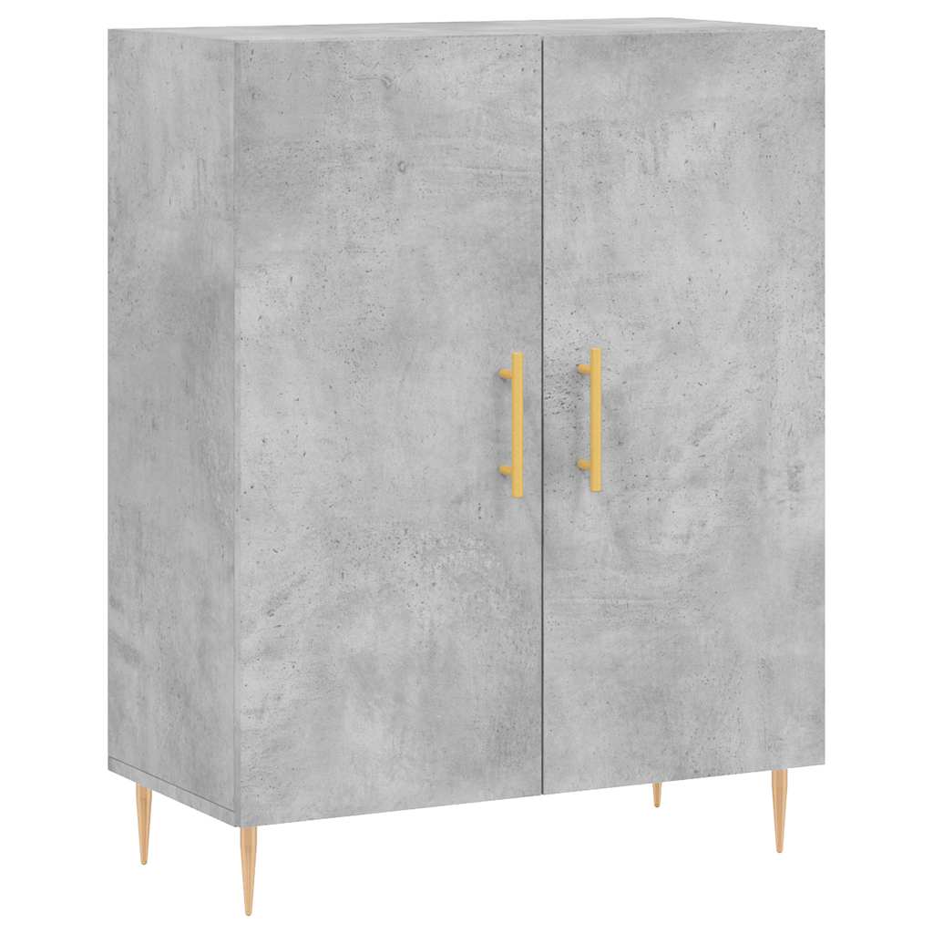 Vidaxl dressoir 69,5x34x90 cm bewerkt hout betongrijs