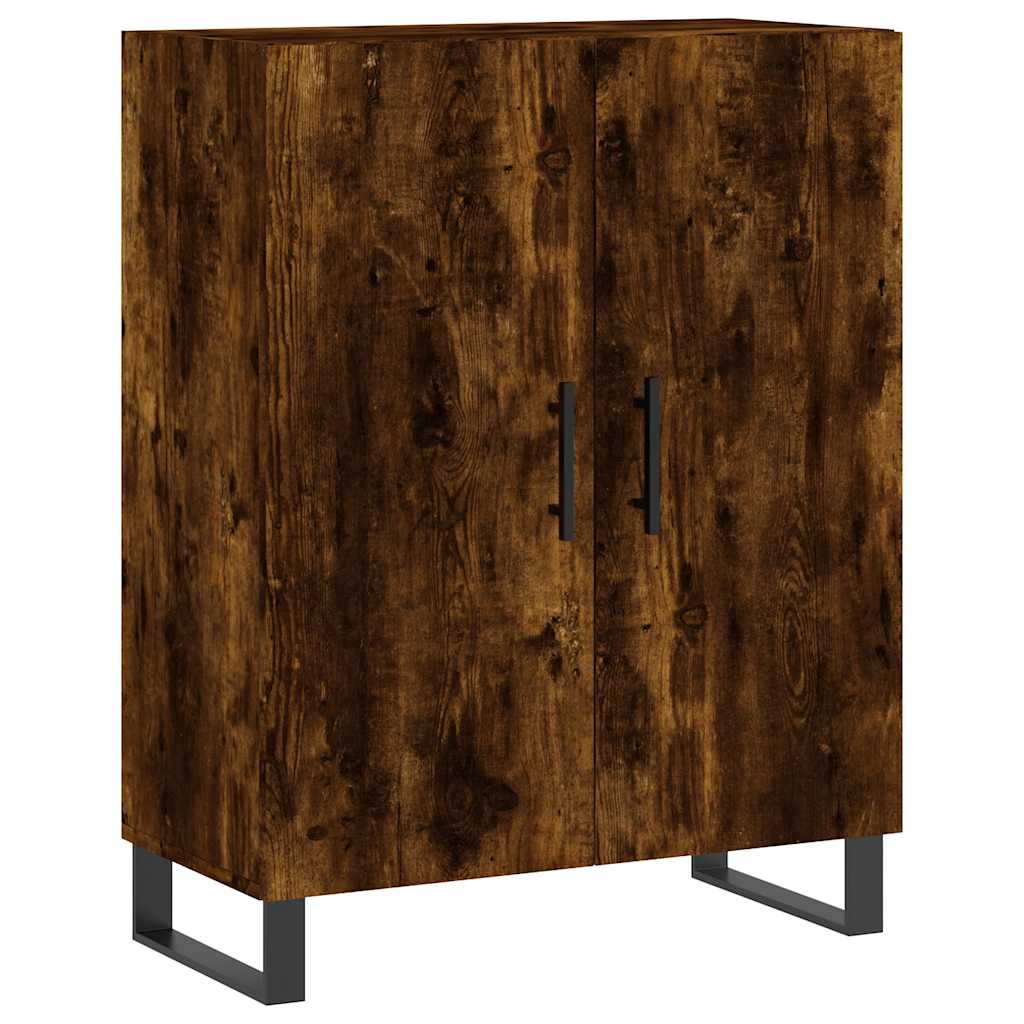 Vidaxl dressoir 69,5x34x90 cm bewerkt hout gerookt eikenkleurig
