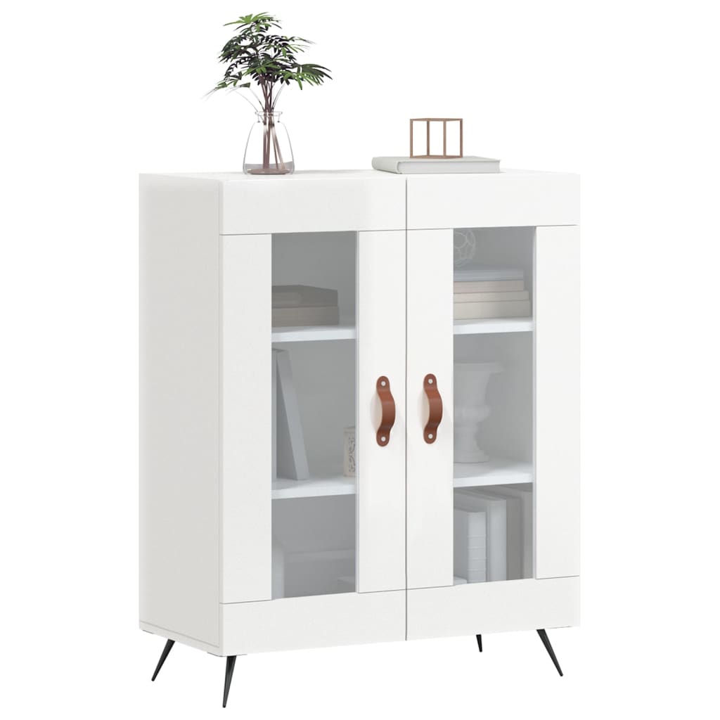 Vidaxl dressoir 69,5x34x90 cm bewerkt hout hoogglans wit