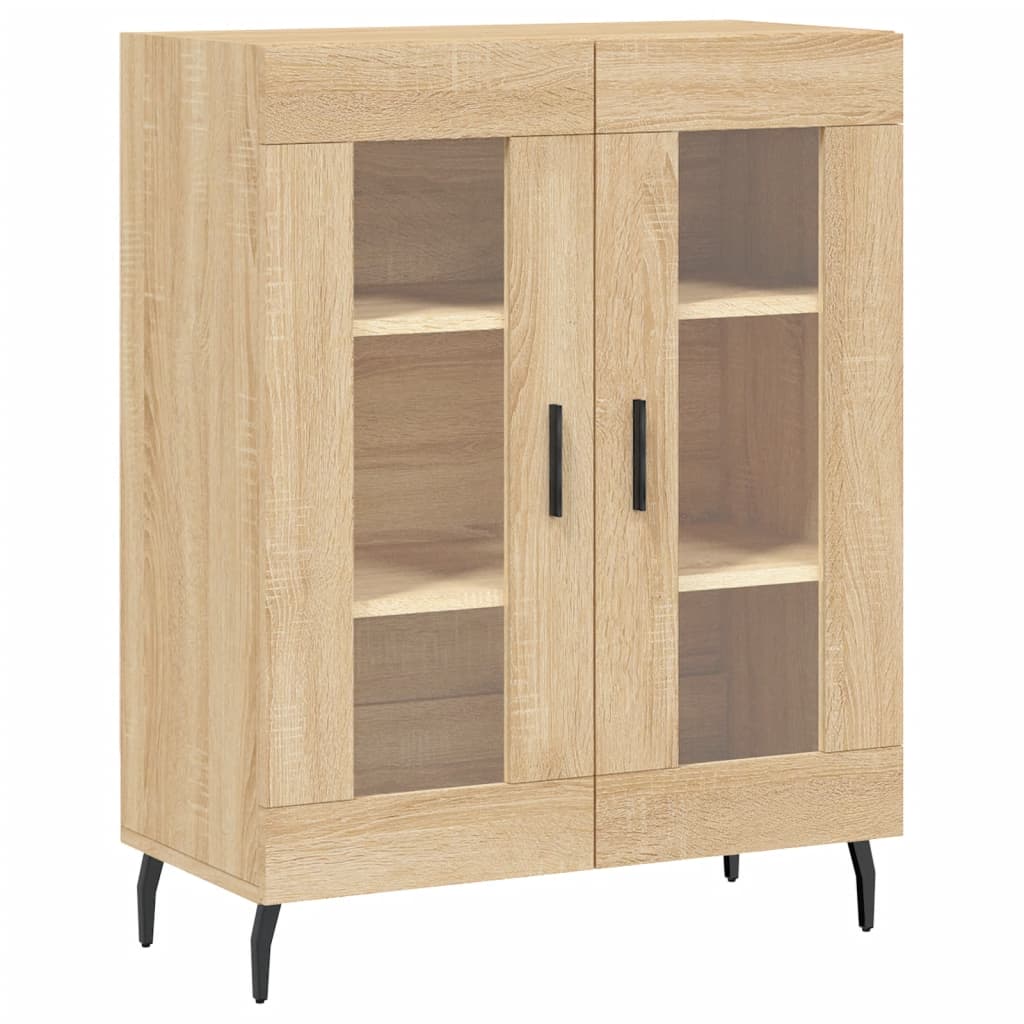 Vidaxl dressoir 69,5x34x90 cm bewerkt hout sonoma eikenkleurig
