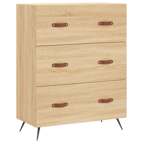 Vidaxl ladekast 69,5x34x90 cm bewerkt hout sonoma eikenkleurig